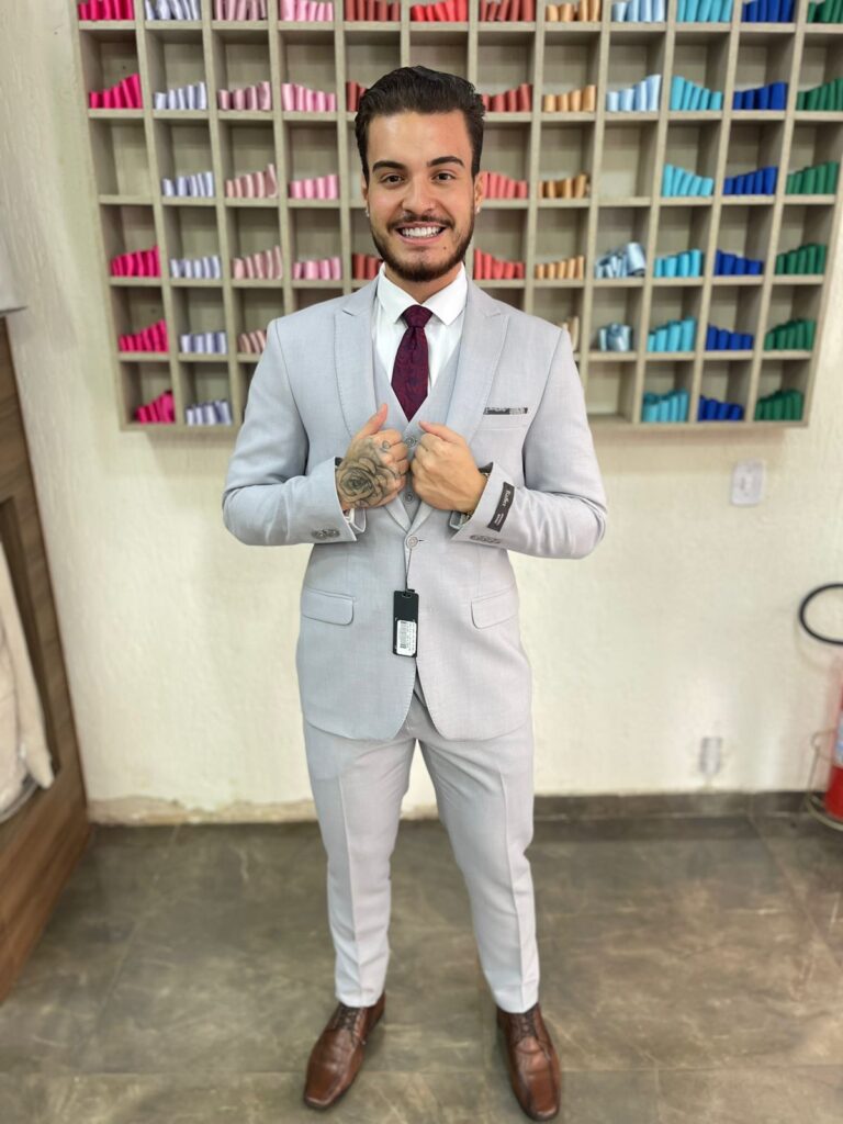Aluguel de Terno cinza para Noivo